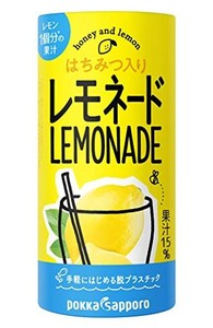 ポッカサッポロ飲料 レモネード はちみつ入り 195G ×30本