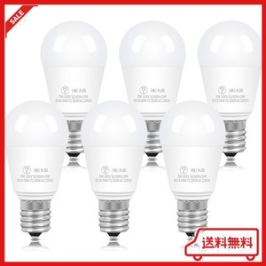 XYDLED LED電球 E17口金 40W形相当 440LM 調光器対応 電球色 5W LED 電球 E17 広配光タイプ 密閉形器具対応 40形 6個セット (電球色)