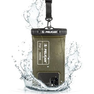 【PELICAN】 IP68 (防塵防水規格最高等級) スマホ 防水ポーチ 1個 ノーマルサイズ 〔最大 6.7 インチ スマートフォン対応〕 防水ケース 