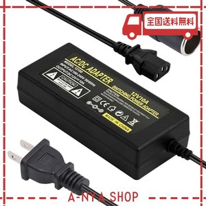 OBEST AC-DC 変換アダプター シガーソケット 12V 10A交換用 車載用品対応 コンバータ シガーソケットコンセント電圧変換器 ドライブ