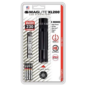 MAG-LITE(マグライト) 懐中電灯 XL200 LED(単四3本) XL200-S3016 ブラック