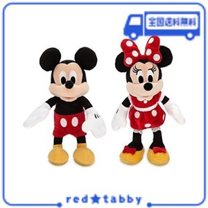 ディズニー (DISNEY) ミッキー＆ ミニー ミニサイズ ぬいぐるみ ペアセット 23.5CM レッド 2018 [並行輸入品]