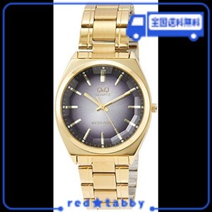[シチズン Q&Q] 腕時計 アナログ 防水 メタルバンド QB78-002 メンズ ブラック