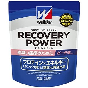 WEIDER ウイダー リカバリーパワープロテイン ピーチ味 3.0KG (約100回分) 運動後の回復 ビタミンC ビタミンB群(7種) グルタミン配合 森