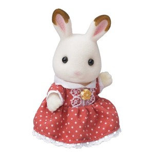 シルバニアファミリー 人形 【 ショコラウサギファミリー ショコラウサギの女の子 】 ウ-64 STマーク認証 3歳以上 おもちゃ ドールハウス