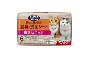 花王 ニャンとも清潔トイレ 脱臭・抗菌シート 複数ねこ用 6枚入 [猫用システムトイレシート]