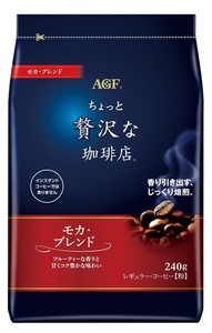 AGF(エージーエフ) ちょっと贅沢な珈琲店 レギュラーコーヒー モカブレンド 240G 【 コーヒー 粉 】