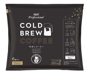 AGF(エージーエフ) プロフェッショナル コールドブリュー1L用 6袋【 水出しコーヒー 】 【 アイスコーヒー 】