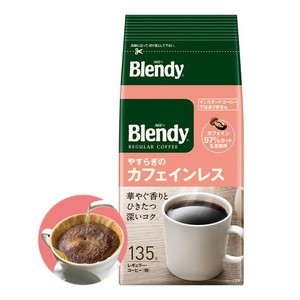 AGF(エージーエフ) ブレンディ レギュラー・コーヒー やすらぎのカフェインレス 135G×2袋【 カフェインレスコーヒー 】【 デカフェ 】【