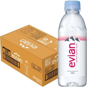 EVIAN(エビアン) 伊藤園 EVIAN 硬水 ミネラルウォーター ペットボトル 330ML×24本