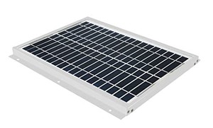 gwsolar【太陽光パネル10w /12v系 / 厚み1.8cm】表面取付、、12ｖシステム 蓄電 / キャンピングカー充電に最適、表面取付穴6個、ケーブル