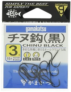 がまかつ(GAMAKATSU) チヌ(黒) フック 2号 釣り針