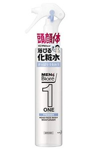 メンズビオレ ワン (ONE) 全身化粧水 スプレー さっぱりうるおうタイプ 本体 150ML 《 頭 ・ 顔 ・ 体 に使える 全身用化粧水 》