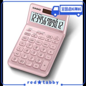 カシオ スタイリッシュ電卓 ライトピンク 12桁 ジャストタイプ JF-S200-PK-N