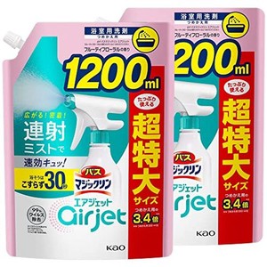 【まとめ買い】バスマジックリンエアジェット フルーティフローラル 大容量 詰め替え 1200ＭＬ×2個