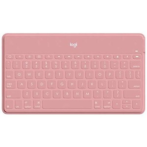 ロジクール KEYS-TO-GO IK1042BP 第9世代 対応 ウルトラ ポータブル ワイヤレス キーボード ブラッシュピンク 超薄型 超軽量 IPHONEスタ