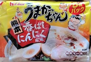 ハウス食品 うまかっちゃん 熊本 火の国流とんこつ 香ばしにんにく風味 5個パック