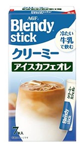 AGF ブレンディ スティック クリーミーアイスカフェオレ 【 牛乳で飲むシリーズ 】【 スティックコーヒー 】 7個 (X 6)