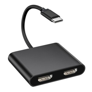 AIBILANGOSE USB C HDMI 変換アダプター デュアル HDMI TYPE-C マルチディスプレイアダプタ HDMI 拡張/複製 3画面 4KX2K映像出力 USB HDM
