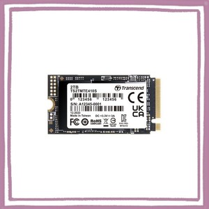 トランセンド M.2 NVME SSD 2TB 2242 PCIE GEN4×4 最大読込み:5,000MB/S 最大書込み:4,300MB/S M KEY TS2TMTE410S