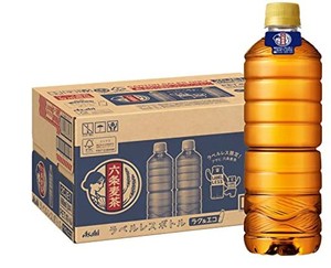 アサヒ飲料 六条麦茶 ラベルレスボトル 660ML×24本 [お茶] [ノンカフェイン]