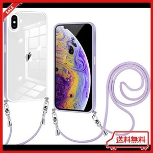 IPHONE XS 用 ケース IPHONE X 用 ケース クリア ショルダー IPHONE XS/X スマホケース 肩掛け 首かけ 斜めがけ ショルダー ケース 縄掛