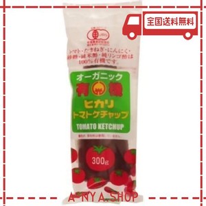 光食品 ヒカリ 有機トマトケチャップ チューブ入 300G ×2セット