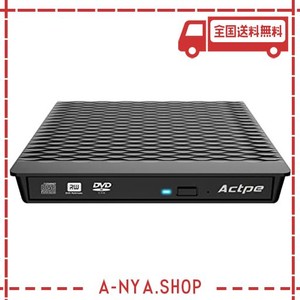 ACTPE USB 3.0 外付けDVDバーナー ライター レコーダー CD/DVD ROMプレーヤー PC 光学ドライブ 外付け DVDドライブ