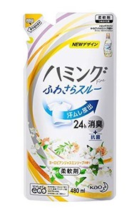 ハミングファイン 柔軟剤 ヨーロピアンジャスミンソープの香り 詰替用 480ML