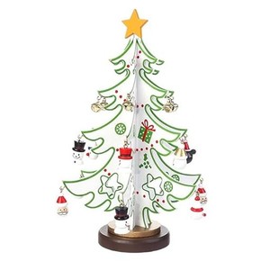 JUTOSU 30CM 卓上木製クリスマスツリー アドベントカレンダー クラフトクリスマスツリー 24日間 カウントダウン カレンダー クリスマス 
