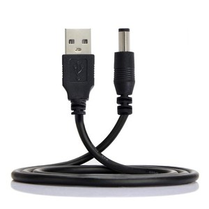 CY USB 2.0 Aタイプオス - 5.5 X 2.5MM DC 5V 電源プラグ バレル ストレートコネクタ 充電ケーブル