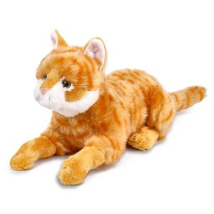 猫ぬいぐるみ ねごおもちゃ オレンジぶち猫 かわいいネゴ玩具充填動物抱き枕 子供と女性用 50CM