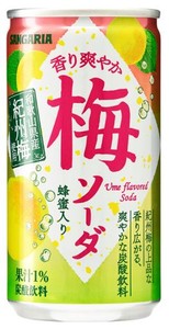 サンガリア 香り爽やか梅ソーダ 190G ×30本