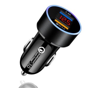 DYAOLE シガーソケット USB 急速充電 電圧測定 シガーソケット 電圧計 LEDデジタルディスプレー搭載 車 USB シガーソケット 2連 耐久性の