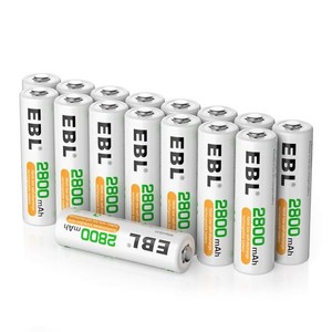 EBL 単3電池 充電式 2800MAH 単3充電池 16本パック 単三電池 充電式電池 収納ケース付き充電池 単3 単三充電池