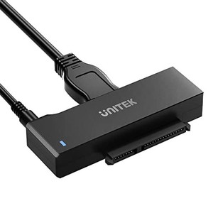 UNITEK SATA TO USB3.0(USB-A+USB-C) 変換ケーブル 2.5 3.5インチ HDD/SSD などのハードドライブとSATA 光学ドライブ に対応 SATAI/II/II