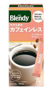 agf ブレンディ パーソナルインスタントコーヒーやすらぎのカフェインレス 7本 ×6箱 【 スティックコーヒー 】 【 カフェインレス コー