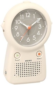 セイコー クロック 目覚まし時計 アナログ 録音再生機能つき アイボリー EF506C SEIKO