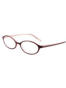 ハックベリー シニアグラス おしゃれな老眼鏡 度数 +1.00 表面が茶系、裏面がピンク系のお洒落 かわいいい 老眼鏡 P158S-1
