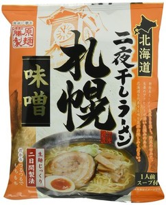 藤原製麺 北海道二夜干しラーメン札幌味噌 108G×10袋