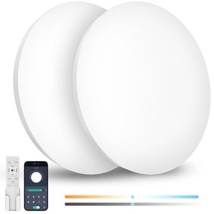 COIZABERA LED シーリングライト 6畳 28W 3600LM 2個セット 調光調色 リモコン操作 スマホAPP操作 天井照明器具 電気 蛍光灯 洋室 和室 