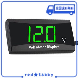 YFFSFDC デジタル電圧計 バッテリー残量表示計 汎用型 DC 12V 24V 48V 60V 72V 84V リチウム電池 鉛蓄電池 リン酸鉄リチウムイオン電池 L