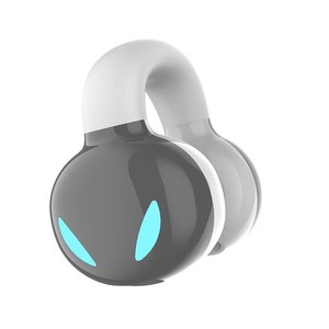 【2023-モデル 12H再生+BLUETOOTH5.3】 片耳イヤホン 空気伝導 耳挟み式 左右耳兼用 4.9G超軽量 通話用イヤホン 「イヤーカフ」型 耳を塞