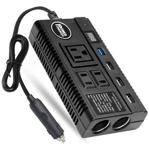 カーインバーター 120W コンバーター DC24V 12VをAC110Vに変換 修正正弦波 シガーソケット 車載充電器 12V車&24Vトラック対応 高速充電 U