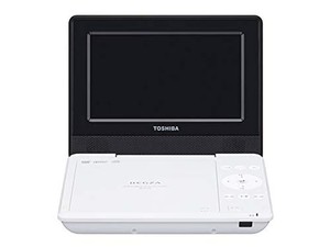 東芝 7型ポータブルDVDプレーヤーホワイトCPRM対応TOSHIBA REGZA レグザポータブルプレーヤー SD-P710SW