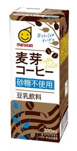 マルサン 豆乳飲料 麦芽コーヒー砂糖不使用 200ML×24本