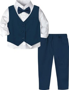[BECOS] 男の子 フォーマル 子供服 スーツ 結婚式 卒業式 (紺色, 110)
