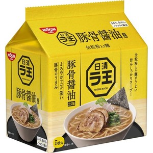 日清食品 日清ラ王 豚骨醤油 5食パック (100G×5食)