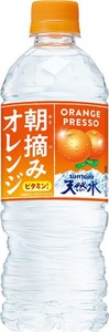 サントリー 朝摘みオレンジ&南アルプスの天然水(冷凍兼用) 540ML×24本