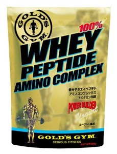 ゴールドジム(GOLD’S GYM) ホエイペプチドアミノコンプレックス ヨーグルト風味 500G